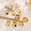 Rings Luxury For Girls Women Customizable Couple Ring Zircon Stainless Steel Jewelry Women In Bulk Fashion Rings
