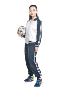 Ensemble d'uniformes scolaires pour filles du primaire et du lycée, en tissu tissé élasthanne/coton - Product Image 2