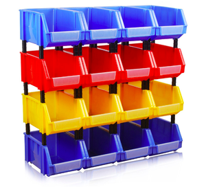 warehouse Picking Plastic Stackable Small Parts Storage Bin Box