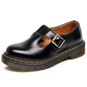 Chaussures <span class=keywords><strong>Mary</strong></span> Jane en Cuir Véritable Style Britannique à Bride en T pour Femme, Semelle Épaisse, Décontractées et Tendance pour l'Automne - Product Image 6