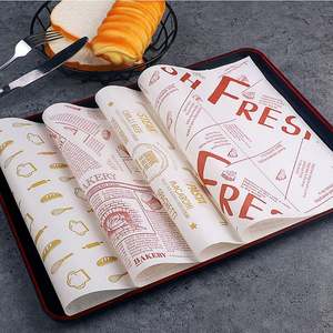 Papier alimentaire anti-graisse en gros, vente chaude, personnalisé, imprimé, pour sandwichs, emballage alimentaire et emballage de hamburgers - Product Image 6