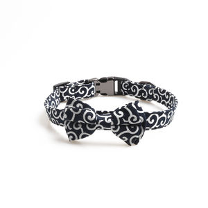 Corbata de lazo para mascotas, Material de tela Pastoral japonesa, lazo Floral, conjunto de correa con hebilla semimetálica, Collar para perros, gran oferta - Product Image 3