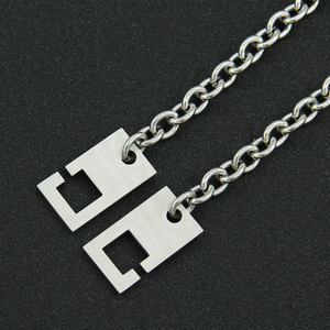 Geometric Stainless Steel Necklace, Trendy Wear and Splicing Neck Chain Neck Chain Tanjing - Product Image 4