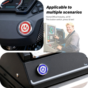 زر ضغط من الفولاذ المقاوم للصدأ والألومنيوم بدرجة حماية IP65، مؤقت أو ثابت، تشغيل/إيقاف، محدد بوضعيتين و3 محطات، زر مضيء - Product Image 3