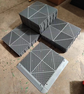 Dalles de sol de <span class=keywords><strong>garage</strong></span> modulaires colorées et emboîtables, tapis de sol en plastique industriel pour <span class=keywords><strong>garage</strong></span>, atelier de détail automobile - Product Image 6
