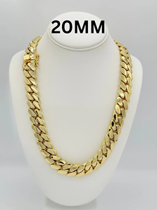 Cadena Cubana de Miami de Plata de Ley 925 Chapada en Oro de la Mejor Calidad, Joyería Hip Hop, 10-24 mm, Todos los Tamaños Disponibles a Bajo Precio - Product Image 5