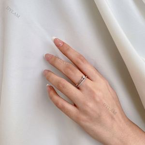 Dylam Latest New Design Jewelry Minimalist Low MOQ Hot Selling <b>Dainty</b> S925 Sterling Silver Engagement <b>Rings</b> Design for Women - Product Image 3