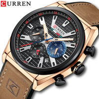 Mendukung Dropshipping pria asli jam tangan dengan Chronograph gerakan mode dan bisnis cocok Produk Baru