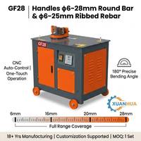 Cintreuse électrique d'arceaux en acier XUANHUA GF28 pour barres de 6-28 mm, 180 degrés, 3 kW, pour la construction et l'usine