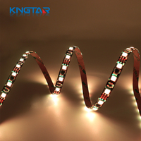 Lampu Strip LED RGB SMD 5050 UCS1903 DC 12V Berkualitas Tinggi 60LED/m Kontrol Jarak Jauh IP65 Dapat Diprogram Melalui Aplikasi untuk Kamar Tidur