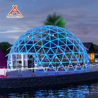 Dôme de glamping de luxe insonorisé Kawagebo Kamp (KK) 15M Igloo House, géodésique, double vitrage, pour événements et fêtes en plein air