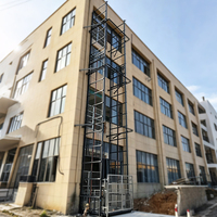 Ascenseur de fret stable à grande hauteur pour entrepôt commercial avec machine de traction sans engrenages