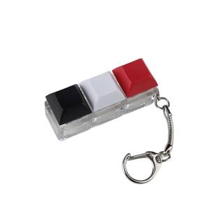 Probador de interruptores de teclado Gateron de 3 orificios, muestra de teclas multicolor con llavero para entusiastas de los teclados mecánicos - Product Image 5