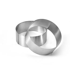 Ensemble de cercles à pâtisserie et mousses en acier inoxydable de 4 pouces, prix direct usine, vente en gros personnalisée pour la pâtisserie - Product Image 3