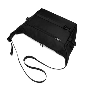 Sac messager élégant pour <span class=keywords><strong>homme</strong></span> en nylon noir <span class=keywords><strong>à</strong></span> bandoulière unique, multi-poches, sac de loisirs <span class=keywords><strong>à</strong></span> bandoulière, sac <span class=keywords><strong>à</strong></span> bandoulière - Product Image 4