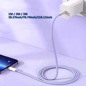 Câble de charge rapide USB-C en nylon 60W pour iPhone 15 16 17 Pro Max Samsung S26 Xiaomi 17 14 13 - Product Image 3