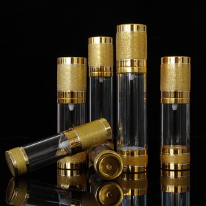 Cosmetic Packaging Empty Airless Plastic <b>Pump</b> <b>Bottle</b> 15ml 30ml 50ml 100 ml Gold Silver Spray <b>Bottle</b> 1 oz - Product Image 3