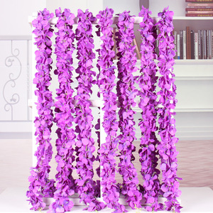 Original Intention <b>Artificial</b> Wisteria Vine 100cm-200cm Silk Flower Wedding Home Decorative Garland - Product Image 2
