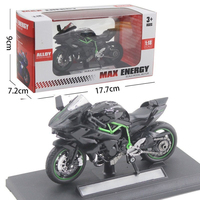 Modèle de moto classique en alliage moulé sous pression 1/18 H2r, modèle de moto personnalisé en alliage moulé sous pression