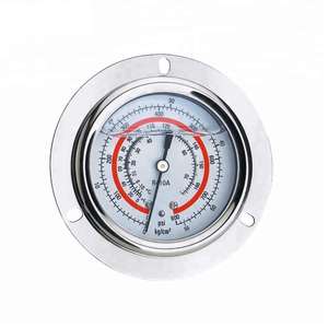 गर्म बेच तेल भरा प्रशीतन यौगिक दबाव वैक्यूम गेज स्टेनलेस स्टील एयर कंडीशनिंग दबाव नापने का यंत्र - Product Image 6