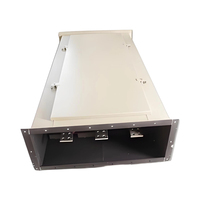 Boîtier métallique OEM personnalisé en acier inoxydable, acier au carbone, fer, découpé au laser, plié, soudé, avec sortie trémie et surface chromée