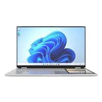 Nouvel ordinateur portable en aluminium à double cœur, léger, portable, pour usage professionnel, clavier anglais, jeux et bureau, empreintes digitales