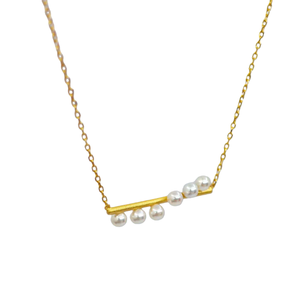 Collar con Colgante Minimalista de Plata de Ley 925 Chapado en Oro UM Jewelry, Perla Natural de Agua Dulce al por Mayor, Regalo de Boda y Compromiso - Product Image 2