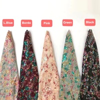 RTS Luxe Patchwork Géométrie Irrégulière Broderie Sequin Tissu Pour Robe