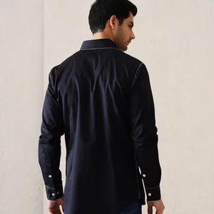 Camisa informal BOOMBOX de talla grande para hombre, verano, transpirable, 100% algodón, manga corta, antipilling - Product Image 1