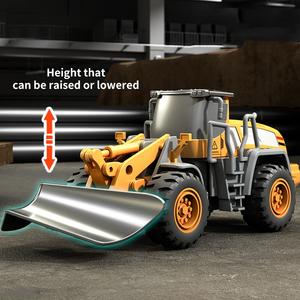 नई डाइकास्ट कार धातु मॉडल मिश्र धातु निर्माण वाहन उत्खनन वाहन उत्खनन खिलौना घर्षण कार इंजीनियरिंग कार मिश्र धातु बुलडोजर फोर्कलिफ्ट - Product Image 4