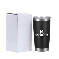Mug de voyage isotherme en acier inoxydable de 20 oz avec couvercle à pression, logo personnalisé, gobelet à double paroi sous vide pour cadeaux d'entreprise