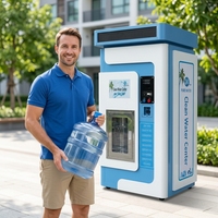 Máquina Expendedora de Agua Potable Purificada con Hidrógeno y Filtro de Ósmosis Inversa que Funciona con Monedas para Exteriores
