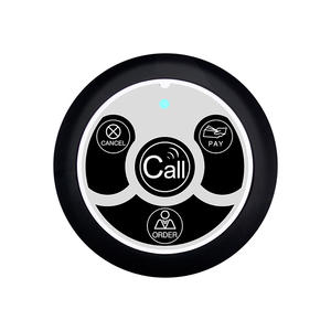 Bouton d'appel de serveur sans fil Émetteur de téléavertisseur de restaurant 433MHz Sonnette d'appel pour narguilé Bar Café <span class=keywords><strong>Service</strong></span> à la clientèle - Product Image 5