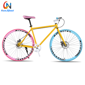Bicicleta <span class=keywords><strong>Fixie</strong></span> de Piñón Fijo Más Vendida, Bicicleta <span class=keywords><strong>Urbana</strong></span> <span class=keywords><strong>Fixie</strong></span> de Ciudad, Bicicleta de Carretera <span class=keywords><strong>Urbana</strong></span>, Amarilla - Product Image 3