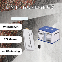 Console de jeu rétro M15 Mini, sortie TV 4K HD, portable, sans fil 2,4G, console de jeux vidéo classique pour PS1, pour la maison ou les voyages