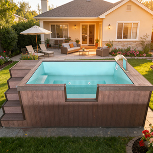 Piscina Familiar Elevada de Fibra de Vidrio para el Hogar, de 3m, 5m, 6m, Spa Exterior, Piscina Contenedor para Casa y Familia, Venta al por Mayor - Product Image 1