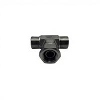 Raccords de transition hydrauliques en acier inoxydable de Chine, Té égal, Raccord rapide à trois voies BB, Té en T Parker, Usiné CNC pour tuyau