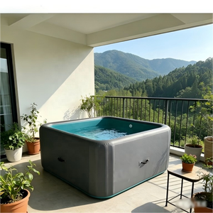 Grande piscine gonflable durable hors sol pour jeux aquatiques, piscine familiale extérieure pour jardin - Product Image 1