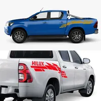Autocollants de voiture pour Toyota Hilux Vigo Revo Rocco, graphiques latéraux de coffre de camion, autocollant vinyle décoratif pour pick-up, accessoires automobiles