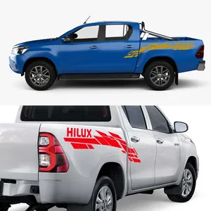 Pegatinas para coche <span class=keywords><strong>Toyota</strong></span> Hilux Vigo Revo Rocco, gráficos laterales para maletero, pegatinas de vinilo decorativas para camioneta, accesorios para auto - Product Image 4