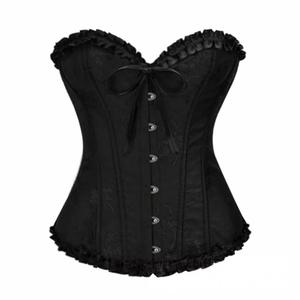 6 couleurs couleur fraîche Sexy dentelle arc palais pousser soutien-gorge 6 rangées de boucle en acier sangle corps façonnage ceinture surbuste haut - Product Image 3