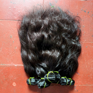 Extensions de cheveux humains indiens ondulés non traités de haute qualité, 20 pouces, mèches de cheveux humains ondulés bruts, sans perte ni nœuds. - Product Image 1