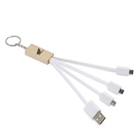 Câble de chargement de téléphone porte-clés en gros d'usine logo personnalisé 3 en 1 câble multi Usb câble de données
