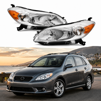 Juego de Faros Delanteros YX Auto 12V 6000K |   Material ABS Premium, Instalación Súper Brillante Plug+Play para Matrix OE 8115002650 2009-2014