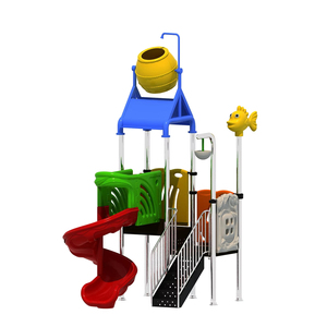 Nhựa Nước Slides Công Viên Nước Sân Chơi Nước Nhà 1 Bộ Cho Hồ Bơi Nhựa Tùy Chỉnh Màu Sắc TX-93502 - Product Image 4