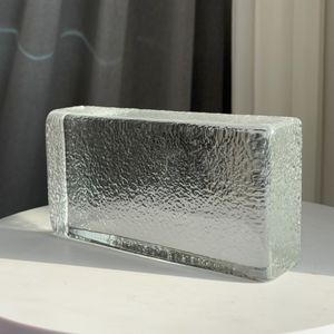 ADEL Bloques de Vidrio Sólido Transparente con Patrones de Cáscara de Naranja 50/100/200, Bloques de Vidrio Transparente de Cinco Caras para Construcción, Ladrillos Transparentes para Pared - Product Image 4