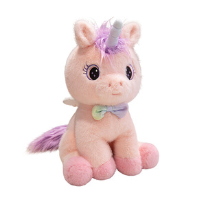 Jouets animaux en peluche personnalisés poupée <span class=keywords><strong>poney</strong></span> arc-en-ciel poupée en tissu pour cadeaux d'anniversaire pour enfants - Product Image 1
