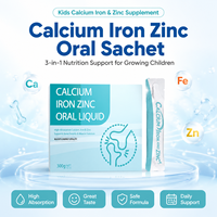 Boisson Énergétique Nutrition Sportive Calcium Fer Zinc 10mL 50 Sachets Complément Minéral Liquide pour Enfants OEM