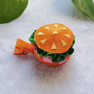 Lazos para el Cabello de Niña Pequeña, Lindos Lazos con Diseño de Comida de Dibujos Animados, Pinzas para el Cabello con Diseño de <span class=keywords><strong>Hamburguesa</strong></span> y Papas Fritas, Accesorios para el Cabello - Product Image 6