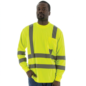Customizable Hi Vis Winter Workwear <b>Shirt</b> High-Visibility <b>Flame</b>-Resistant Safety Industrial Breathable Eco-Friendly Unisex - Product Image 1